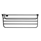 Modern Matte Black Bathroom Accessory Set with Towel Bar/Bath Shelf & Robe Hooks Clearhalo 'Bathroom Hardware Sets' 'Bathroom Hardware' 'Bathroom Remodel & Bathroom Fixtures' 'bathroom_hardware_sets' 'Home Improvement' 'home_improvement' 'home_improvement_bathroom_hardware_sets' 7116033