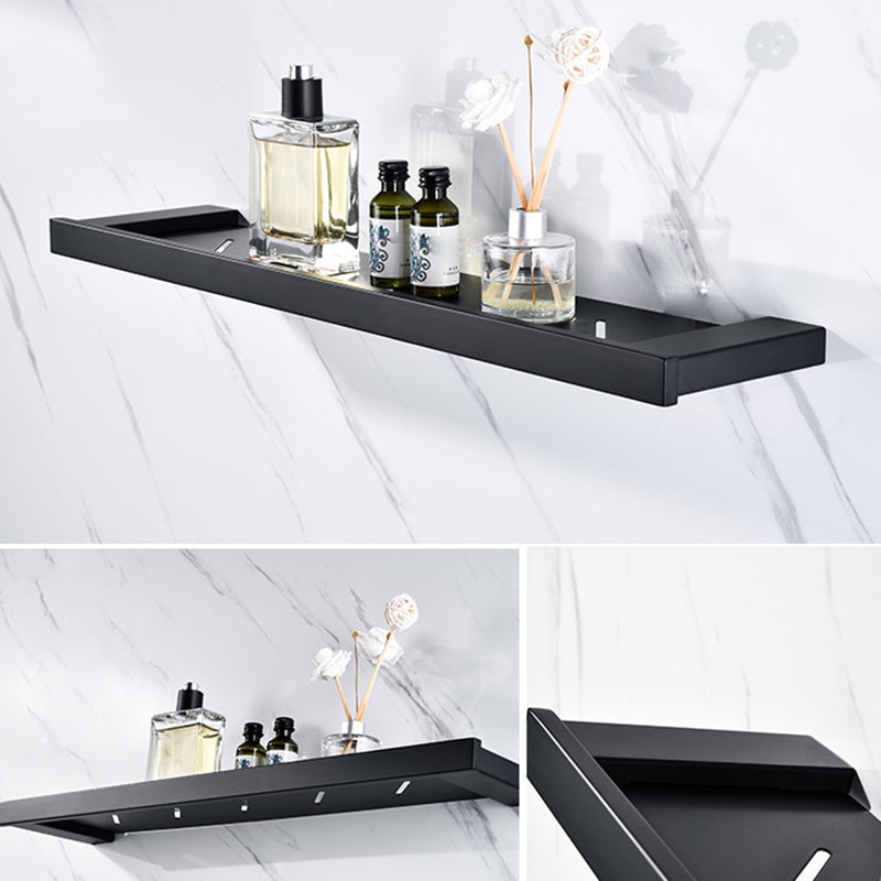 5-Piece Modernism Bath Hardware Set in Stainless Steel Matte Black Clearhalo 'Bathroom Hardware Sets' 'Bathroom Hardware' 'Bathroom Remodel & Bathroom Fixtures' 'bathroom_hardware_sets' 'Home Improvement' 'home_improvement' 'home_improvement_bathroom_hardware_sets' 7116066