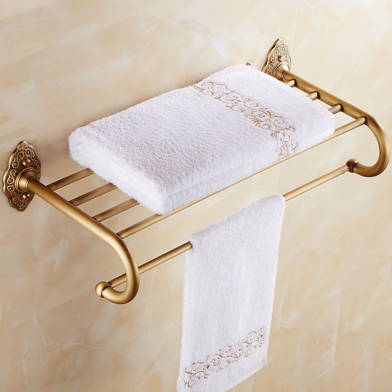 Traditional Bathroom Accessories Hardware Set Brass Accessories Hardware Set Clearhalo 'Bathroom Hardware Sets' 'Bathroom Hardware' 'Bathroom Remodel & Bathroom Fixtures' 'bathroom_hardware_sets' 'Home Improvement' 'home_improvement' 'home_improvement_bathroom_hardware_sets' 7116108