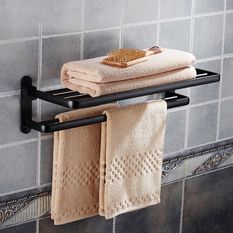 Modern Bathroom Accessories Hardware Set Black Accessories Hardware Set Clearhalo 'Bathroom Hardware Sets' 'Bathroom Hardware' 'Bathroom Remodel & Bathroom Fixtures' 'bathroom_hardware_sets' 'Home Improvement' 'home_improvement' 'home_improvement_bathroom_hardware_sets' 7116141