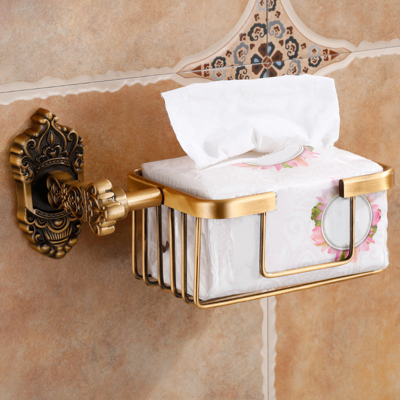Brass Accessories Hardware Set Traditional Bathroom Accessories Hardware Set Tissue Basket Clearhalo 'Bathroom Hardware Sets' 'Bathroom Hardware' 'Bathroom Remodel & Bathroom Fixtures' 'bathroom_hardware_sets' 'Home Improvement' 'home_improvement' 'home_improvement_bathroom_hardware_sets' 7116188