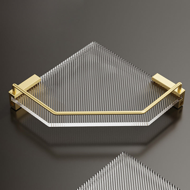 Modern Bathroom Accessory Set in Gold Metal and Acrylic Bath Hardware Set Clearhalo 'Bathroom Hardware Sets' 'Bathroom Hardware' 'Bathroom Remodel & Bathroom Fixtures' 'bathroom_hardware_sets' 'Home Improvement' 'home_improvement' 'home_improvement_bathroom_hardware_sets' 7116282