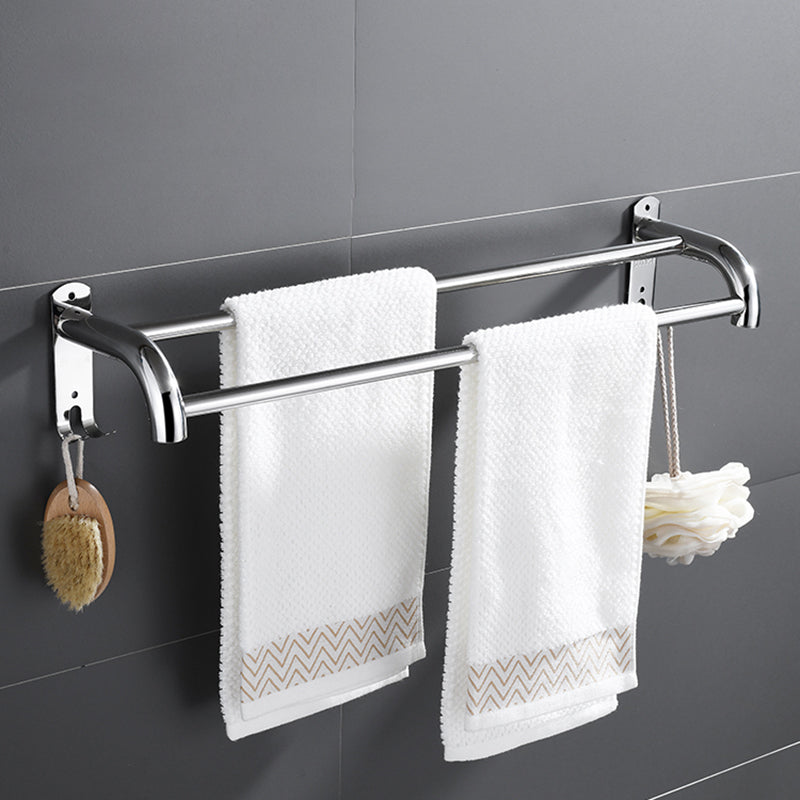 Contemporary Metal Bathroom Accessory As Individual Or As a Set with Paper Holder Clearhalo 'Bathroom Hardware Sets' 'Bathroom Hardware' 'Bathroom Remodel & Bathroom Fixtures' 'bathroom_hardware_sets' 'Home Improvement' 'home_improvement' 'home_improvement_bathroom_hardware_sets' 7116348