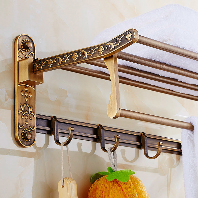Traditional Bathroom Accessories Hardware Set Brass Bathroom Hardware Clearhalo 'Bathroom Hardware Sets' 'Bathroom Hardware' 'Bathroom Remodel & Bathroom Fixtures' 'bathroom_hardware_sets' 'Home Improvement' 'home_improvement' 'home_improvement_bathroom_hardware_sets' 7116514