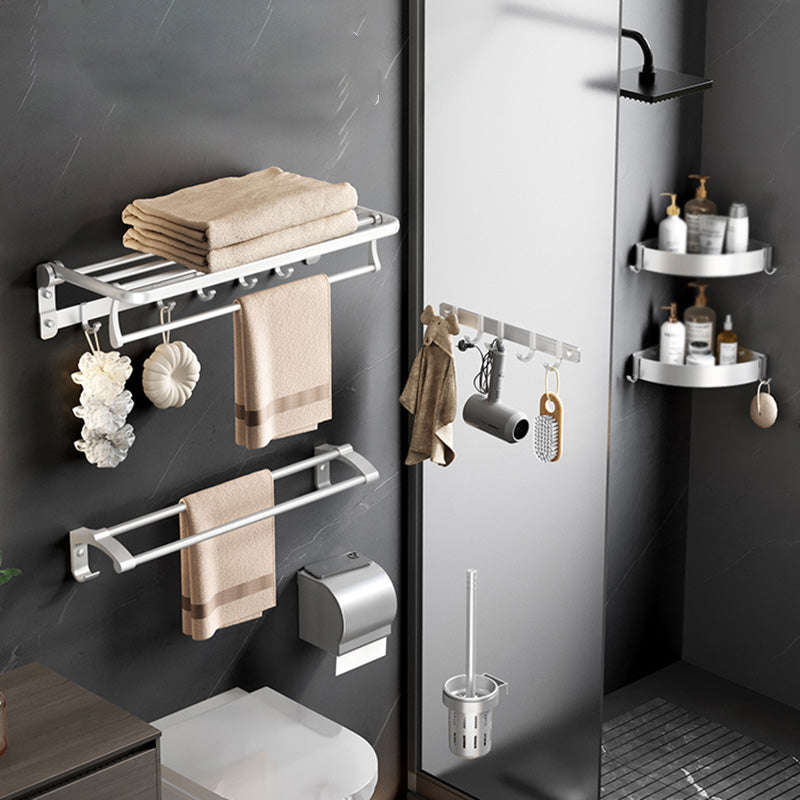 Modern Bathroom Accessories Hardware Set Silver Bathroom Accessories Hardware Set Clearhalo 'Bathroom Hardware Sets' 'Bathroom Hardware' 'Bathroom Remodel & Bathroom Fixtures' 'bathroom_hardware_sets' 'Home Improvement' 'home_improvement' 'home_improvement_bathroom_hardware_sets' 7116630