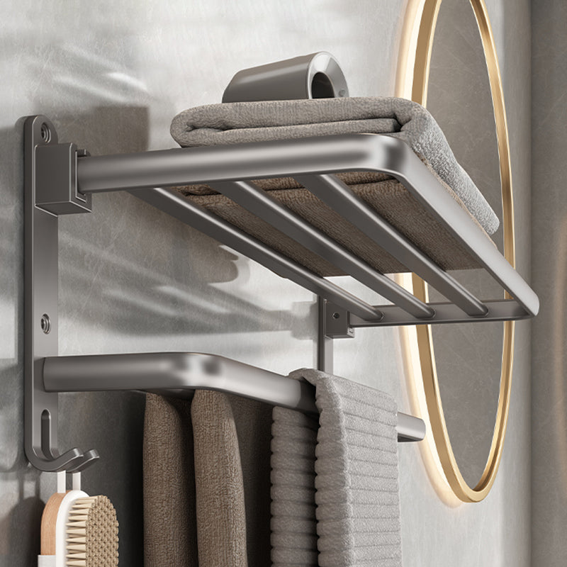 Modern Bathroom Accessories Hardware Set Grey Bathroom Hardware Clearhalo 'Bathroom Hardware Sets' 'Bathroom Hardware' 'Bathroom Remodel & Bathroom Fixtures' 'bathroom_hardware_sets' 'Home Improvement' 'home_improvement' 'home_improvement_bathroom_hardware_sets' 7116757