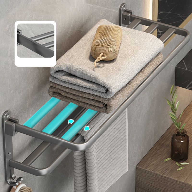 Modern Bathroom Accessories Hardware Set Grey Bathroom Hardware Clearhalo 'Bathroom Hardware Sets' 'Bathroom Hardware' 'Bathroom Remodel & Bathroom Fixtures' 'bathroom_hardware_sets' 'Home Improvement' 'home_improvement' 'home_improvement_bathroom_hardware_sets' 7116762