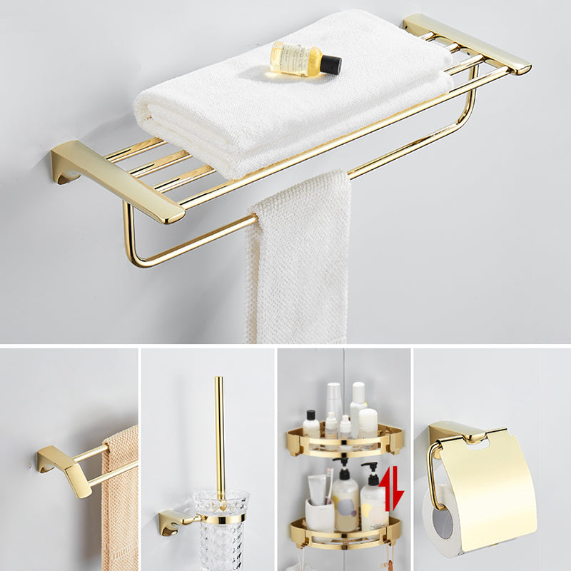 Modern Bathroom Accessories Hardware Set Gold Bathroom Hardware Clearhalo 'Bathroom Hardware Sets' 'Bathroom Hardware' 'Bathroom Remodel & Bathroom Fixtures' 'bathroom_hardware_sets' 'Home Improvement' 'home_improvement' 'home_improvement_bathroom_hardware_sets' 7116776