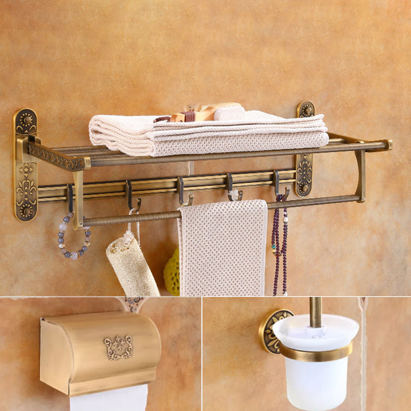 Traditional Vintage Brass Bathroom Accessory As Individual Or As a Set Brown 3-Piece Set (Toilet Paper Holder) Clearhalo 'Bathroom Hardware Sets' 'Bathroom Hardware' 'Bathroom Remodel & Bathroom Fixtures' 'bathroom_hardware_sets' 'Home Improvement' 'home_improvement' 'home_improvement_bathroom_hardware_sets' 7116909
