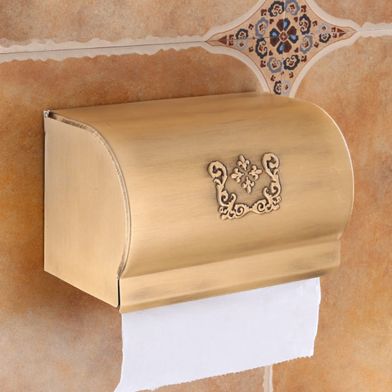 Traditional Vintage Brass Bathroom Accessory As Individual Or As a Set Brown Tissue Box Clearhalo 'Bathroom Hardware Sets' 'Bathroom Hardware' 'Bathroom Remodel & Bathroom Fixtures' 'bathroom_hardware_sets' 'Home Improvement' 'home_improvement' 'home_improvement_bathroom_hardware_sets' 7116910