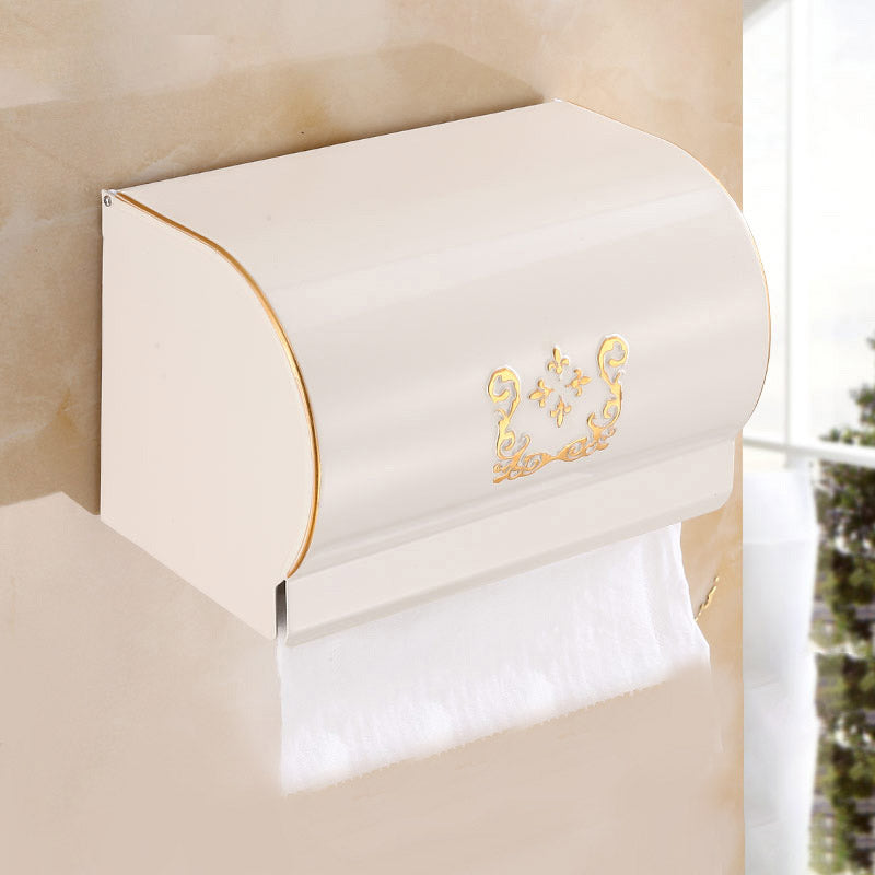Traditional Metal Bathroom Accessory As Individual Or As a Set Beige Tissue Box Clearhalo 'Bathroom Hardware Sets' 'Bathroom Hardware' 'Bathroom Remodel & Bathroom Fixtures' 'bathroom_hardware_sets' 'Home Improvement' 'home_improvement' 'home_improvement_bathroom_hardware_sets' 7116942