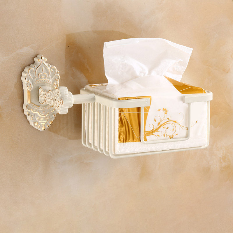 Traditional Metal Bathroom Accessories Hardware Set with Paper Holder Not Available Tissue Basket Clearhalo 'Bathroom Hardware Sets' 'Bathroom Hardware' 'Bathroom Remodel & Bathroom Fixtures' 'bathroom_hardware_sets' 'Home Improvement' 'home_improvement' 'home_improvement_bathroom_hardware_sets' 7116975