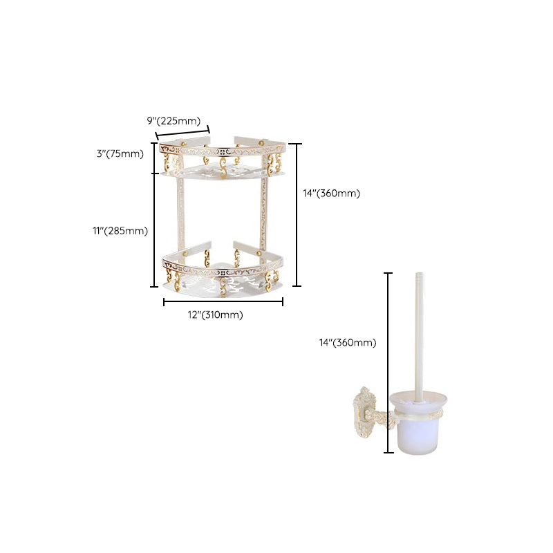 Traditional Metal Bathroom Accessories Hardware Set with Paper Holder Clearhalo 'Bathroom Hardware Sets' 'Bathroom Hardware' 'Bathroom Remodel & Bathroom Fixtures' 'bathroom_hardware_sets' 'Home Improvement' 'home_improvement' 'home_improvement_bathroom_hardware_sets' 7116978