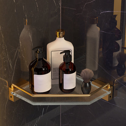 6-Piece Bathroom Set Aluminum and Acrylic Bathroom Accessories Hardware Set Triangular Bath Shelf Clearhalo 'Bathroom Hardware Sets' 'Bathroom Hardware' 'Bathroom Remodel & Bathroom Fixtures' 'bathroom_hardware_sets' 'Home Improvement' 'home_improvement' 'home_improvement_bathroom_hardware_sets' 7117032