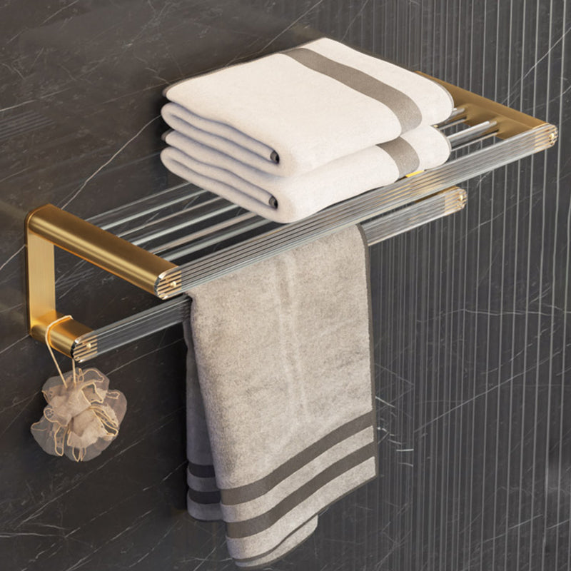 6-Piece Bathroom Set Aluminum and Acrylic Bathroom Accessories Hardware Set Towel Rack Clearhalo 'Bathroom Hardware Sets' 'Bathroom Hardware' 'Bathroom Remodel & Bathroom Fixtures' 'bathroom_hardware_sets' 'Home Improvement' 'home_improvement' 'home_improvement_bathroom_hardware_sets' 7117035