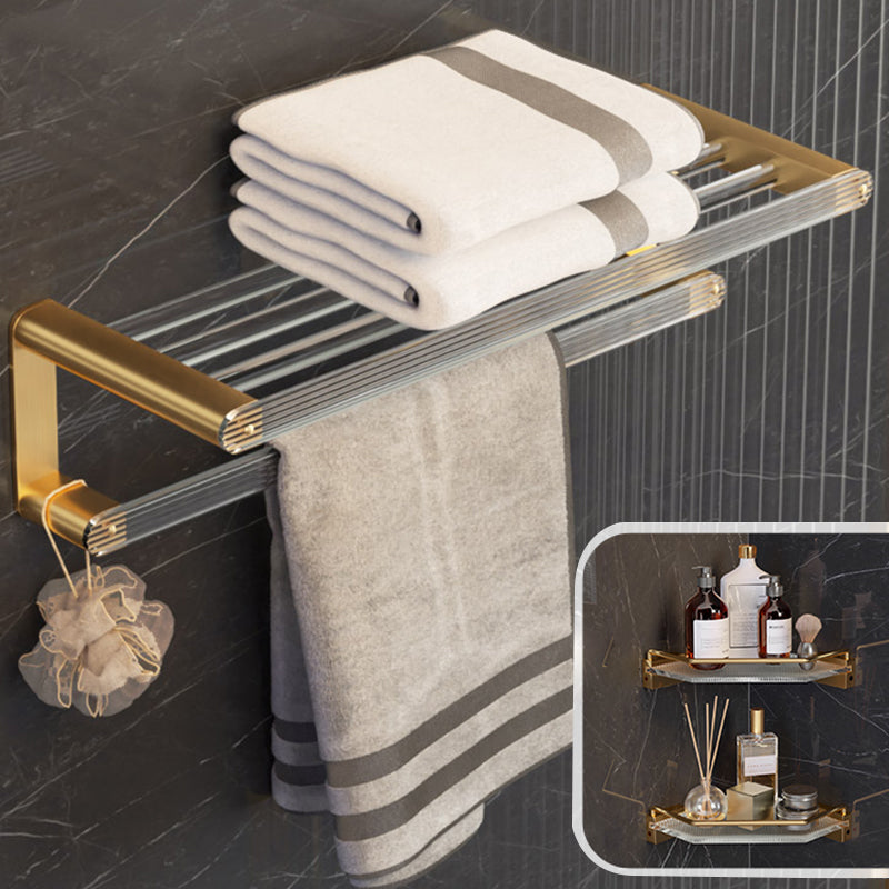 6-Piece Bathroom Set Aluminum and Acrylic Bathroom Accessories Hardware Set 3-Piece Set Clearhalo 'Bathroom Hardware Sets' 'Bathroom Hardware' 'Bathroom Remodel & Bathroom Fixtures' 'bathroom_hardware_sets' 'Home Improvement' 'home_improvement' 'home_improvement_bathroom_hardware_sets' 7117049