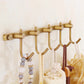 4-Piece Traditional Bathroom Accessory Set Gold Brass Bathroom Accessories Hardware Set Towel Robe Hook (Row Hooks) Clearhalo 'Bathroom Hardware Sets' 'Bathroom Hardware' 'Bathroom Remodel & Bathroom Fixtures' 'bathroom_hardware_sets' 'Home Improvement' 'home_improvement' 'home_improvement_bathroom_hardware_sets' 7117117