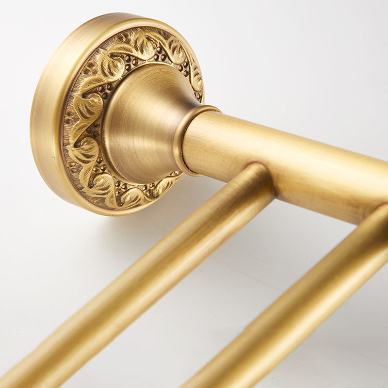 Traditional Brushed Brass Bathroom Accessory As Individual Or As a Set Clearhalo 'Bathroom Hardware Sets' 'Bathroom Hardware' 'Bathroom Remodel & Bathroom Fixtures' 'bathroom_hardware_sets' 'Home Improvement' 'home_improvement' 'home_improvement_bathroom_hardware_sets' 7117137