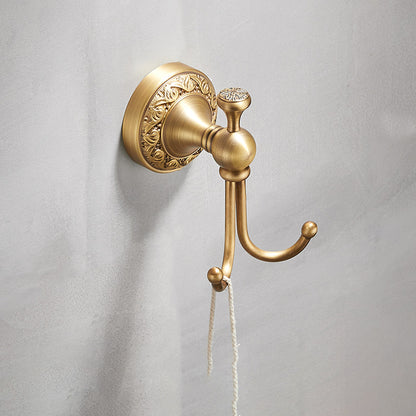 Traditional Brushed Brass Bathroom Accessory As Individual Or As a Set Unavailiable Towel Robe Hook Clearhalo 'Bathroom Hardware Sets' 'Bathroom Hardware' 'Bathroom Remodel & Bathroom Fixtures' 'bathroom_hardware_sets' 'Home Improvement' 'home_improvement' 'home_improvement_bathroom_hardware_sets' 7117140