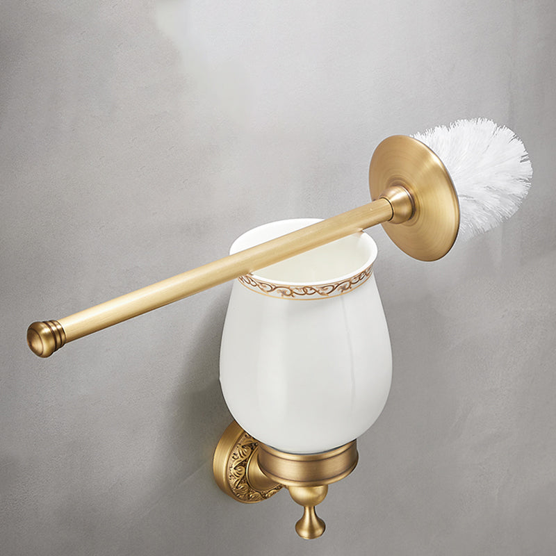 Traditional Brushed Brass Bathroom Accessory As Individual Or As a Set Clearhalo 'Bathroom Hardware Sets' 'Bathroom Hardware' 'Bathroom Remodel & Bathroom Fixtures' 'bathroom_hardware_sets' 'Home Improvement' 'home_improvement' 'home_improvement_bathroom_hardware_sets' 7117145