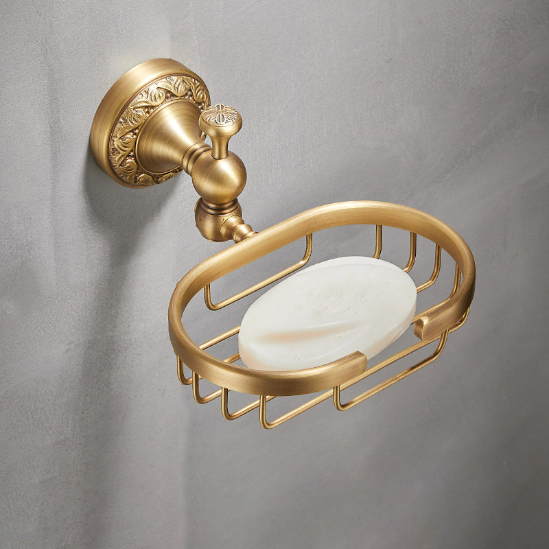 Traditional Brushed Brass Bathroom Accessory As Individual Or As a Set Unavailiable Soap Net Clearhalo 'Bathroom Hardware Sets' 'Bathroom Hardware' 'Bathroom Remodel & Bathroom Fixtures' 'bathroom_hardware_sets' 'Home Improvement' 'home_improvement' 'home_improvement_bathroom_hardware_sets' 7117158