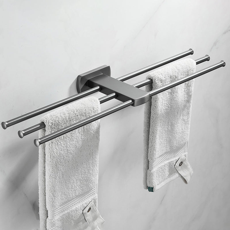 Modern Silver Bathroom Accessory As Individual Or As a Set with Towel Bar Clearhalo 'Bathroom Hardware Sets' 'Bathroom Hardware' 'Bathroom Remodel & Bathroom Fixtures' 'bathroom_hardware_sets' 'Home Improvement' 'home_improvement' 'home_improvement_bathroom_hardware_sets' 7117190