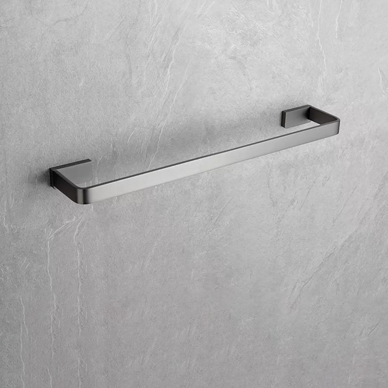 Grey Metal Modern Bathroom Accessory As Individual Or As a Set Towel Bar (16"L ) Clearhalo 'Bathroom Hardware Sets' 'Bathroom Hardware' 'Bathroom Remodel & Bathroom Fixtures' 'bathroom_hardware_sets' 'Home Improvement' 'home_improvement' 'home_improvement_bathroom_hardware_sets' 7117225