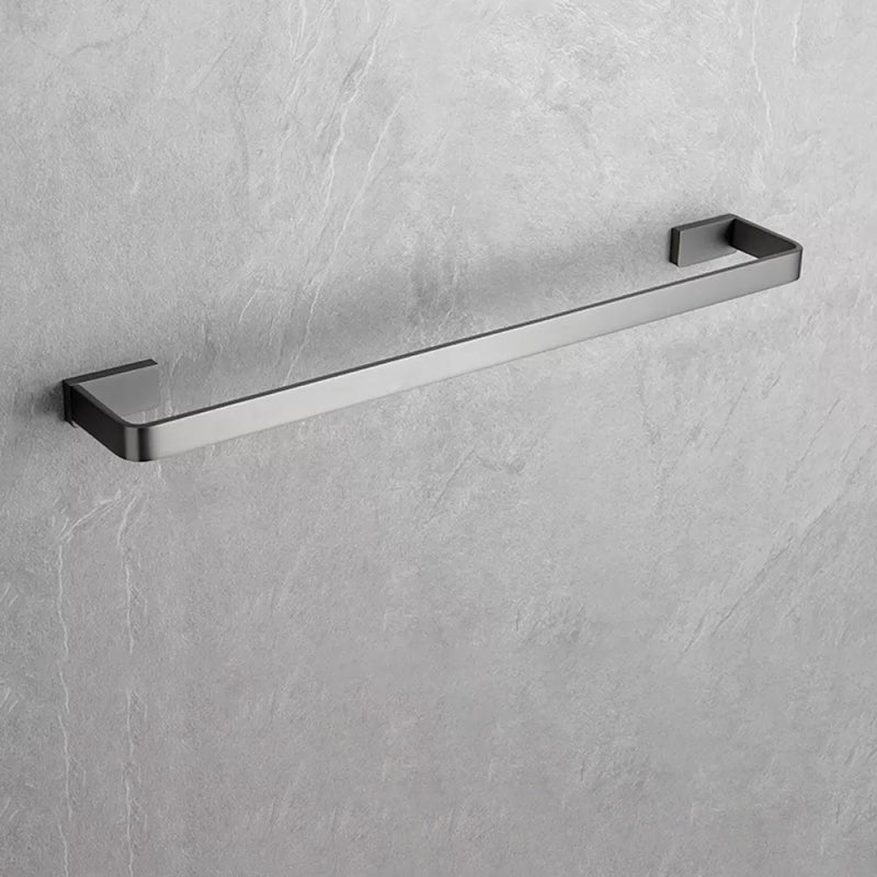 Grey Metal Modern Bathroom Accessory As Individual Or As a Set Towel Bar (20"L ) Clearhalo 'Bathroom Hardware Sets' 'Bathroom Hardware' 'Bathroom Remodel & Bathroom Fixtures' 'bathroom_hardware_sets' 'Home Improvement' 'home_improvement' 'home_improvement_bathroom_hardware_sets' 7117226