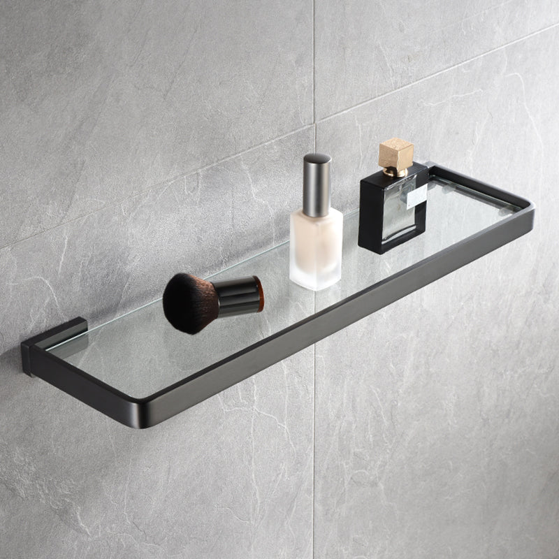 Grey Metal Modern Bathroom Accessory As Individual Or As a Set Bath Shelf (20"L ) Clearhalo 'Bathroom Hardware Sets' 'Bathroom Hardware' 'Bathroom Remodel & Bathroom Fixtures' 'bathroom_hardware_sets' 'Home Improvement' 'home_improvement' 'home_improvement_bathroom_hardware_sets' 7117229