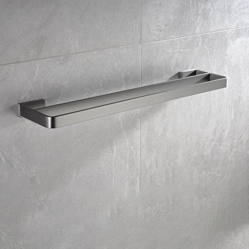 Grey Metal Modern Bathroom Accessory As Individual Or As a Set Double Bars Towel Bar (20"L) Clearhalo 'Bathroom Hardware Sets' 'Bathroom Hardware' 'Bathroom Remodel & Bathroom Fixtures' 'bathroom_hardware_sets' 'Home Improvement' 'home_improvement' 'home_improvement_bathroom_hardware_sets' 7117245