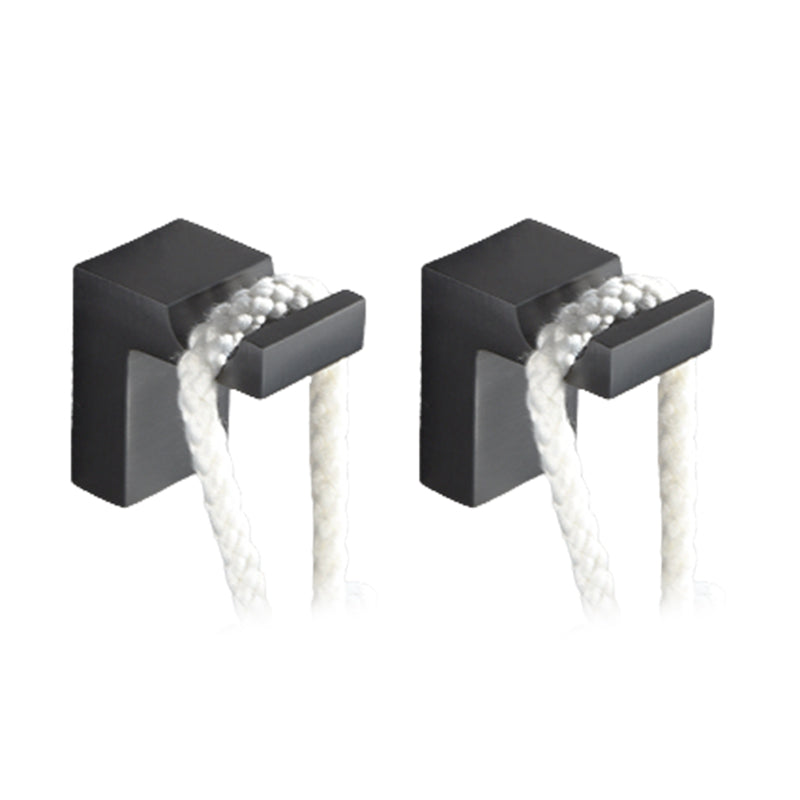 Grey Metal Modern Bathroom Accessory As Individual Or As a Set Towel Robe Hook Clearhalo 'Bathroom Hardware Sets' 'Bathroom Hardware' 'Bathroom Remodel & Bathroom Fixtures' 'bathroom_hardware_sets' 'Home Improvement' 'home_improvement' 'home_improvement_bathroom_hardware_sets' 7117261