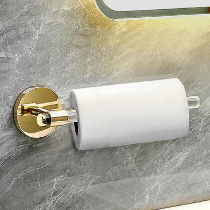 Plastic Modern Bathroom Accessories Hardware Set with Bath Shelf Toilet Paper Holder (Straight) Clearhalo 'Bathroom Hardware Sets' 'Bathroom Hardware' 'Bathroom Remodel & Bathroom Fixtures' 'bathroom_hardware_sets' 'Home Improvement' 'home_improvement' 'home_improvement_bathroom_hardware_sets' 7117277