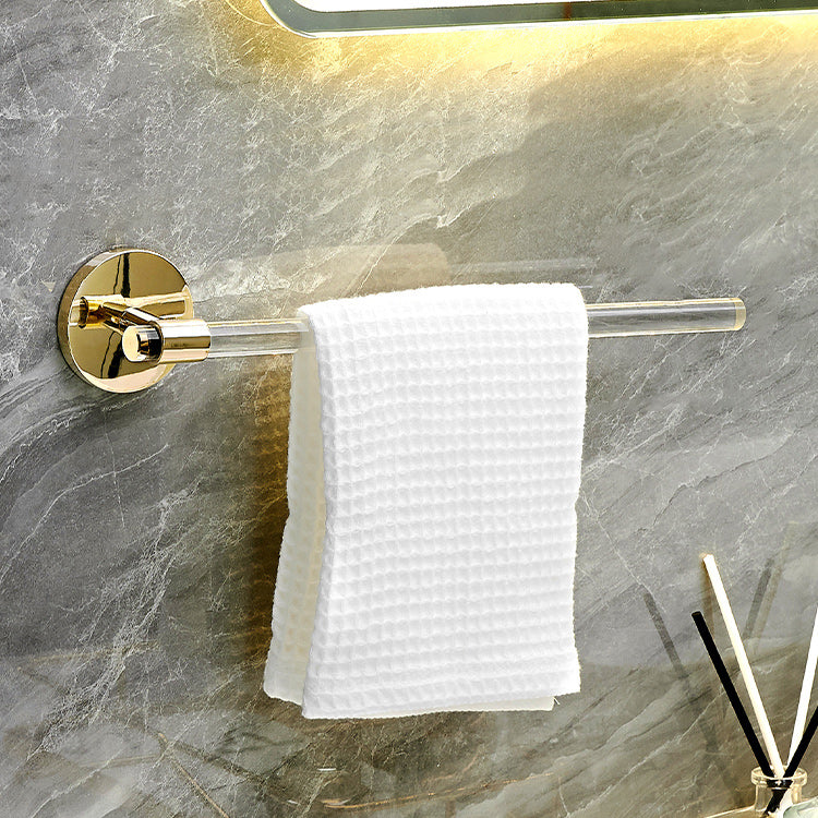 Plastic Modern Bathroom Accessories Hardware Set with Bath Shelf Towel Bar (12"L ) Clearhalo 'Bathroom Hardware Sets' 'Bathroom Hardware' 'Bathroom Remodel & Bathroom Fixtures' 'bathroom_hardware_sets' 'Home Improvement' 'home_improvement' 'home_improvement_bathroom_hardware_sets' 7117284