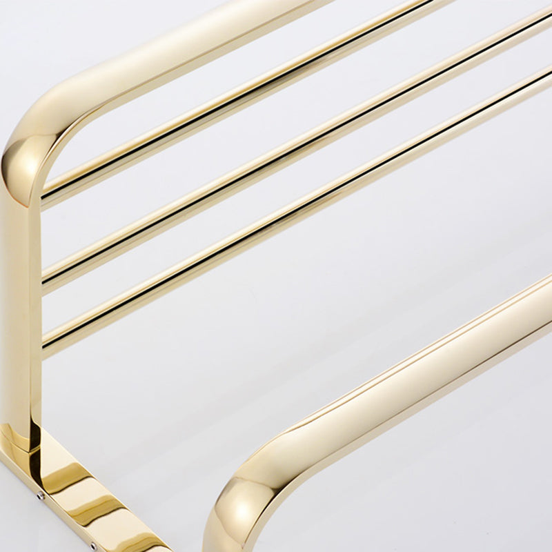 Chrome/Gold Bathroom Accessory Set Modern Metal Bathroom Hardware Set Clearhalo 'Bathroom Hardware Sets' 'Bathroom Hardware' 'Bathroom Remodel & Bathroom Fixtures' 'bathroom_hardware_sets' 'Home Improvement' 'home_improvement' 'home_improvement_bathroom_hardware_sets' 7118040