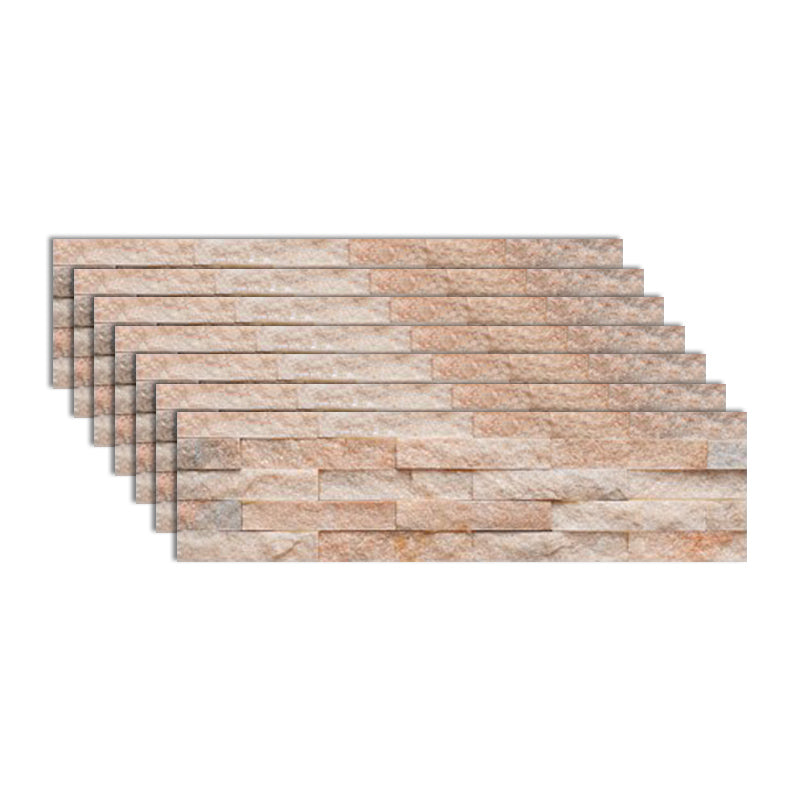 Fire Resistant Engineered Stone Tile Rectangle Stacked Stone Wall Tile Pink-White Clearhalo 'Floor Tiles & Wall Tiles' 'floor_tiles_wall_tiles' 'Flooring 'Home Improvement' 'home_improvement' 'home_improvement_floor_tiles_wall_tiles' Walls and Ceiling' 7119333