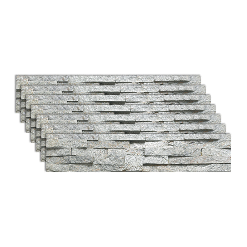 Fire Resistant Engineered Stone Tile Rectangle Stacked Stone Wall Tile Gray-Green Clearhalo 'Floor Tiles & Wall Tiles' 'floor_tiles_wall_tiles' 'Flooring 'Home Improvement' 'home_improvement' 'home_improvement_floor_tiles_wall_tiles' Walls and Ceiling' 7119343