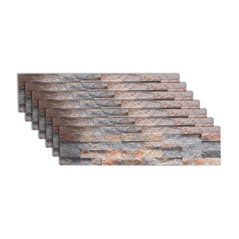 Fire Resistant Engineered Stone Tile Rectangle Stacked Stone Wall Tile Red Brown Clearhalo 'Floor Tiles & Wall Tiles' 'floor_tiles_wall_tiles' 'Flooring 'Home Improvement' 'home_improvement' 'home_improvement_floor_tiles_wall_tiles' Walls and Ceiling' 7119352