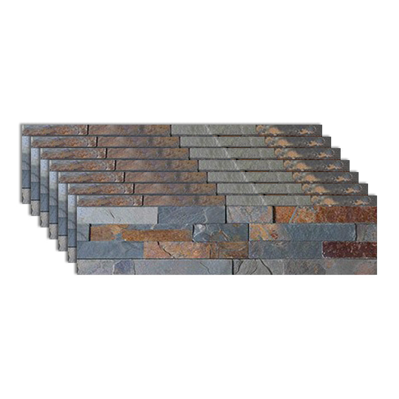 Fire Resistant Engineered Stone Tile Rectangle Stacked Stone Wall Tile Brown Clearhalo 'Floor Tiles & Wall Tiles' 'floor_tiles_wall_tiles' 'Flooring 'Home Improvement' 'home_improvement' 'home_improvement_floor_tiles_wall_tiles' Walls and Ceiling' 7119360
