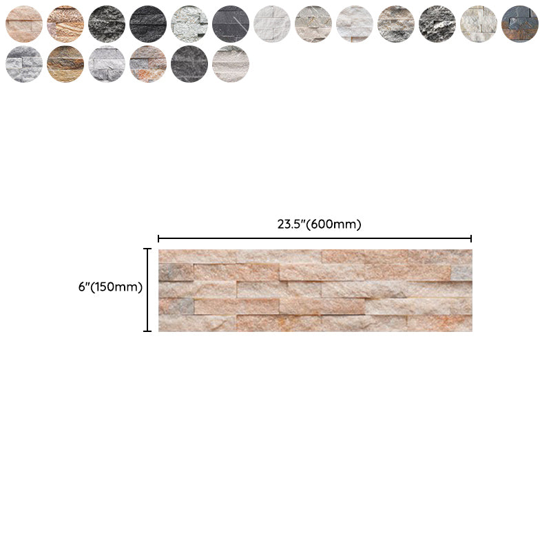 Fire Resistant Engineered Stone Tile Rectangle Stacked Stone Wall Tile Clearhalo 'Floor Tiles & Wall Tiles' 'floor_tiles_wall_tiles' 'Flooring 'Home Improvement' 'home_improvement' 'home_improvement_floor_tiles_wall_tiles' Walls and Ceiling' 7119361