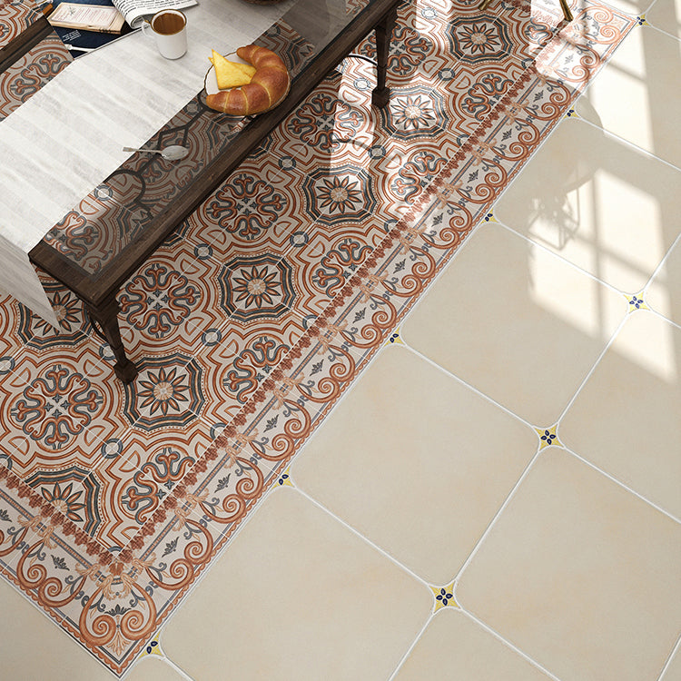 Square Floor Tile Straight Edge Traditional Style Singular Tile Clearhalo 'Floor Tiles & Wall Tiles' 'floor_tiles_wall_tiles' 'Flooring 'Home Improvement' 'home_improvement' 'home_improvement_floor_tiles_wall_tiles' Walls and Ceiling' 7119425