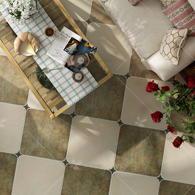 Square Floor Tile Straight Edge Traditional Style Singular Tile Clearhalo 'Floor Tiles & Wall Tiles' 'floor_tiles_wall_tiles' 'Flooring 'Home Improvement' 'home_improvement' 'home_improvement_floor_tiles_wall_tiles' Walls and Ceiling' 7119432
