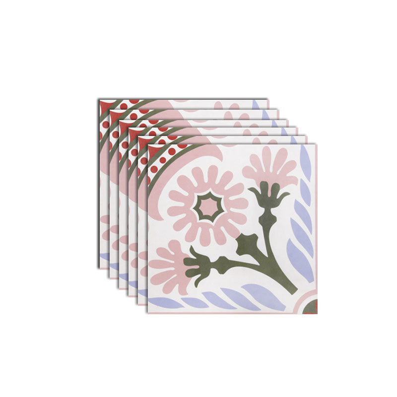 Contemporary Floor and Wall Tile Porcelain Singular Tile with Non-Skid Purple Pink Clearhalo 'Floor Tiles & Wall Tiles' 'floor_tiles_wall_tiles' 'Flooring 'Home Improvement' 'home_improvement' 'home_improvement_floor_tiles_wall_tiles' Walls and Ceiling' 7119530