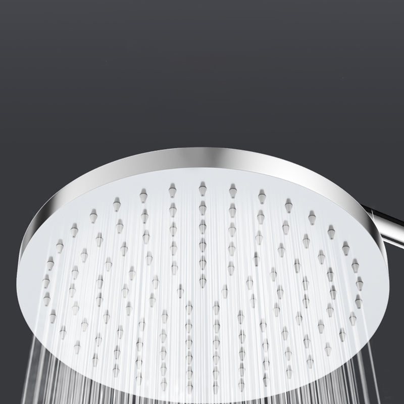 Metal Shower Combo Contemporary Fixed Shower Head with Round and Rectangular Shape Clearhalo 'Bathroom Remodel & Bathroom Fixtures' 'Home Improvement' 'home_improvement' 'home_improvement_shower_heads' 'Shower Heads' 'shower_heads' 'Showers & Bathtubs Plumbing' 'Showers & Bathtubs' 7119670