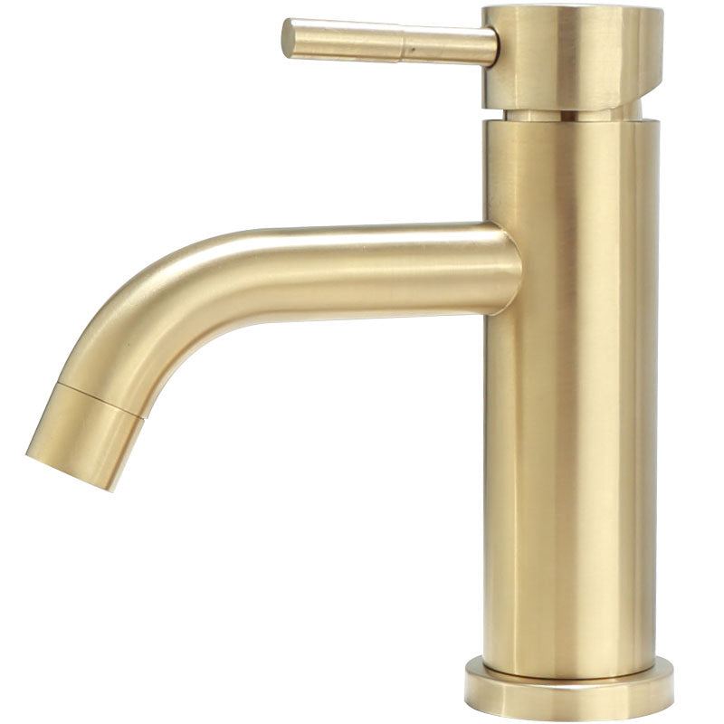 Deck Mounted Roman Tub Faucet Low Arc Tub Faucet Set in Gold Clearhalo 'Bathroom Remodel & Bathroom Fixtures' 'Bathroom Sink Faucets' 'Bathroom Sinks & Faucet Components' 'bathroom_sink_faucets' 'Home Improvement' 'home_improvement' 'home_improvement_bathroom_sink_faucets' 7119692