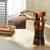 Deck Mounted Copper Roman Tub Faucet Low Arc Roman Tub Faucet Set with Jade Black-Red 6.3" Clearhalo 'Bathroom Remodel & Bathroom Fixtures' 'Bathroom Sink Faucets' 'Bathroom Sinks & Faucet Components' 'bathroom_sink_faucets' 'Home Improvement' 'home_improvement' 'home_improvement_bathroom_sink_faucets' 7119723