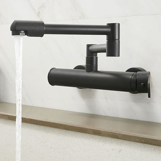 Kitchen Faucet Single Handle Lever Modern Wall Mounted Pot Filler Clearhalo 'Home Improvement' 'home_improvement' 'home_improvement_kitchen_faucets' 'Kitchen Faucets' 'Kitchen Remodel & Kitchen Fixtures' 'Kitchen Sinks & Faucet Components' 'kitchen_faucets' 7119954