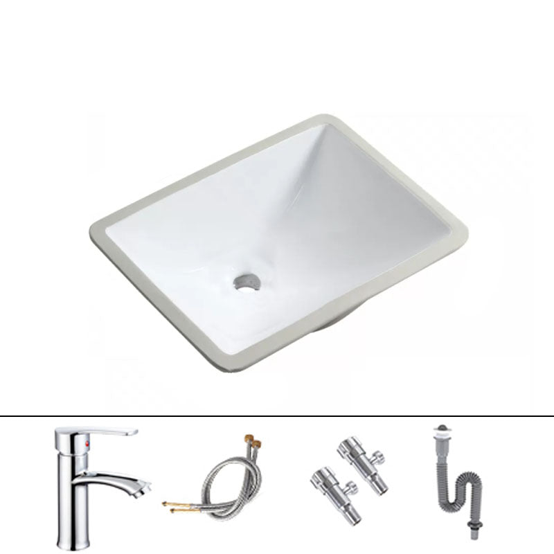 Modern Oval Wash Stand Ceramic Table Installation Bathroom Sink 18"L x 14"W x 8"H Sink with Faucet Clearhalo 'Bathroom Remodel & Bathroom Fixtures' 'Bathroom Sinks & Faucet Components' 'Bathroom Sinks' 'bathroom_sink' 'Home Improvement' 'home_improvement' 'home_improvement_bathroom_sink' 7120057