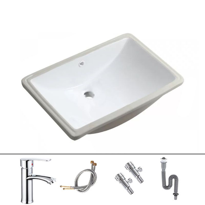 Modern Oval Wash Stand Ceramic Table Installation Bathroom Sink 22"L x 15"W x 7"H Sink with Faucet Clearhalo 'Bathroom Remodel & Bathroom Fixtures' 'Bathroom Sinks & Faucet Components' 'Bathroom Sinks' 'bathroom_sink' 'Home Improvement' 'home_improvement' 'home_improvement_bathroom_sink' 7120059
