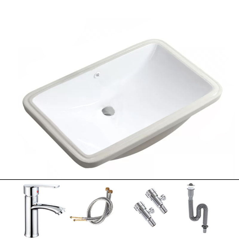 Modern Oval Wash Stand Ceramic Table Installation Bathroom Sink 24"L x 15"W x 8"H Sink with Faucet Clearhalo 'Bathroom Remodel & Bathroom Fixtures' 'Bathroom Sinks & Faucet Components' 'Bathroom Sinks' 'bathroom_sink' 'Home Improvement' 'home_improvement' 'home_improvement_bathroom_sink' 7120060