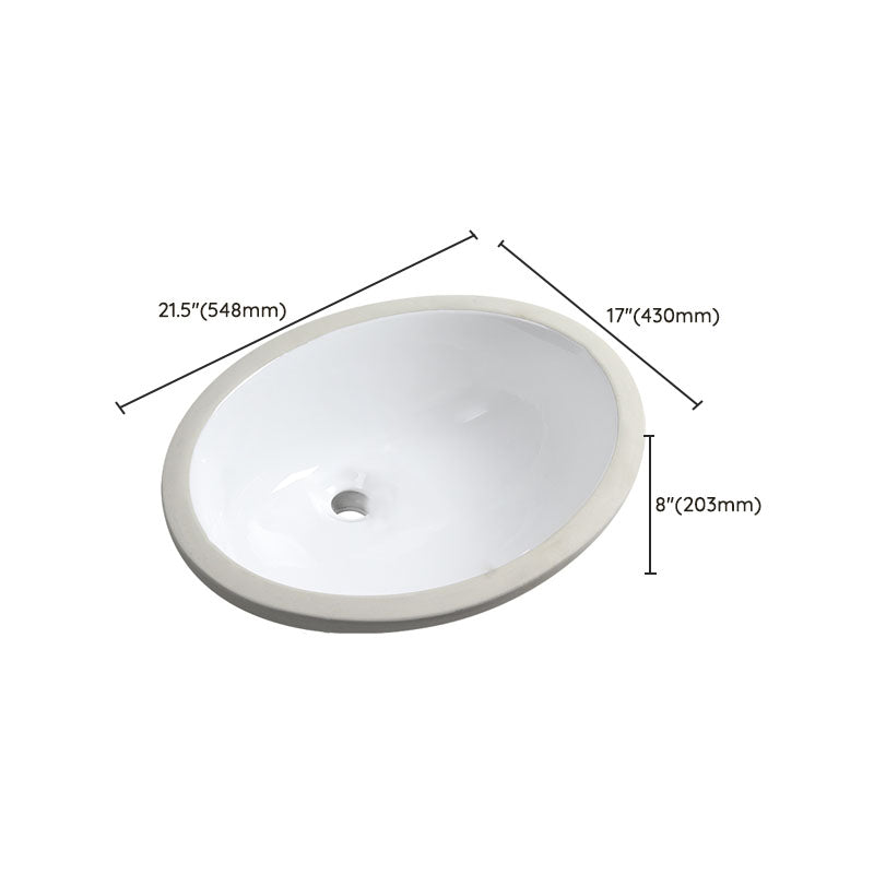 Modern Oval Wash Stand Ceramic Table Installation Bathroom Sink Clearhalo 'Bathroom Remodel & Bathroom Fixtures' 'Bathroom Sinks & Faucet Components' 'Bathroom Sinks' 'bathroom_sink' 'Home Improvement' 'home_improvement' 'home_improvement_bathroom_sink' 7120063